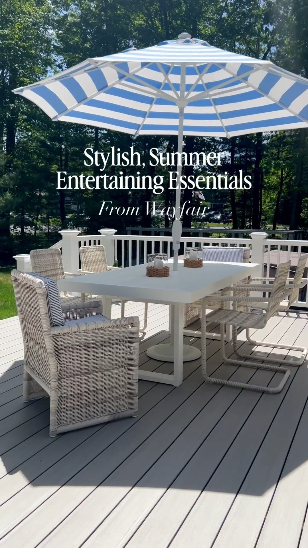 (#ad) Summer is just around the corner, and there's nothing I love more than entertaining on our deck! @Wayfair is my go-to source for all stylish & functional entertaining pieces that have that coastal feel that I love so much! #Wayfair #WayfairPartner #wishyouwerehere #outdoor
--
coastal home decor, summer entertaining, kitchen essentials, outdoor tray, serving tray, melamine tray outdoor glasses, drink bucket, party bucket, wine bucket, flatware, silverware, bbq essentials, summer party essentials, rattan placemats, woven placemats, rattan chargers, rattan placemats, old fashioned glasses, fortessa glasses, flatware caddy, outdoor dining table, white outdoor dining table, wayfair outdoor dining table, outdoor furniture, patio table, polywood furniture, beach house entertaining, shatterproof glasses

#LTKHome #LTKSaleAlert #LTKSeasonal