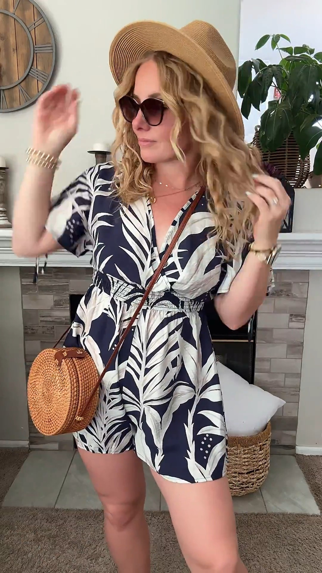 Summer romper, platform sandals, round rattan purse, and sun hat. Everything fits tts





vacation outfits, tropical outfits, beach outfits, beach clothes, resort wear 2026, summer outfits, beach vacation outfit, summer outfit cupshe,

#LTKootd #LTKPetite #LTKTravel