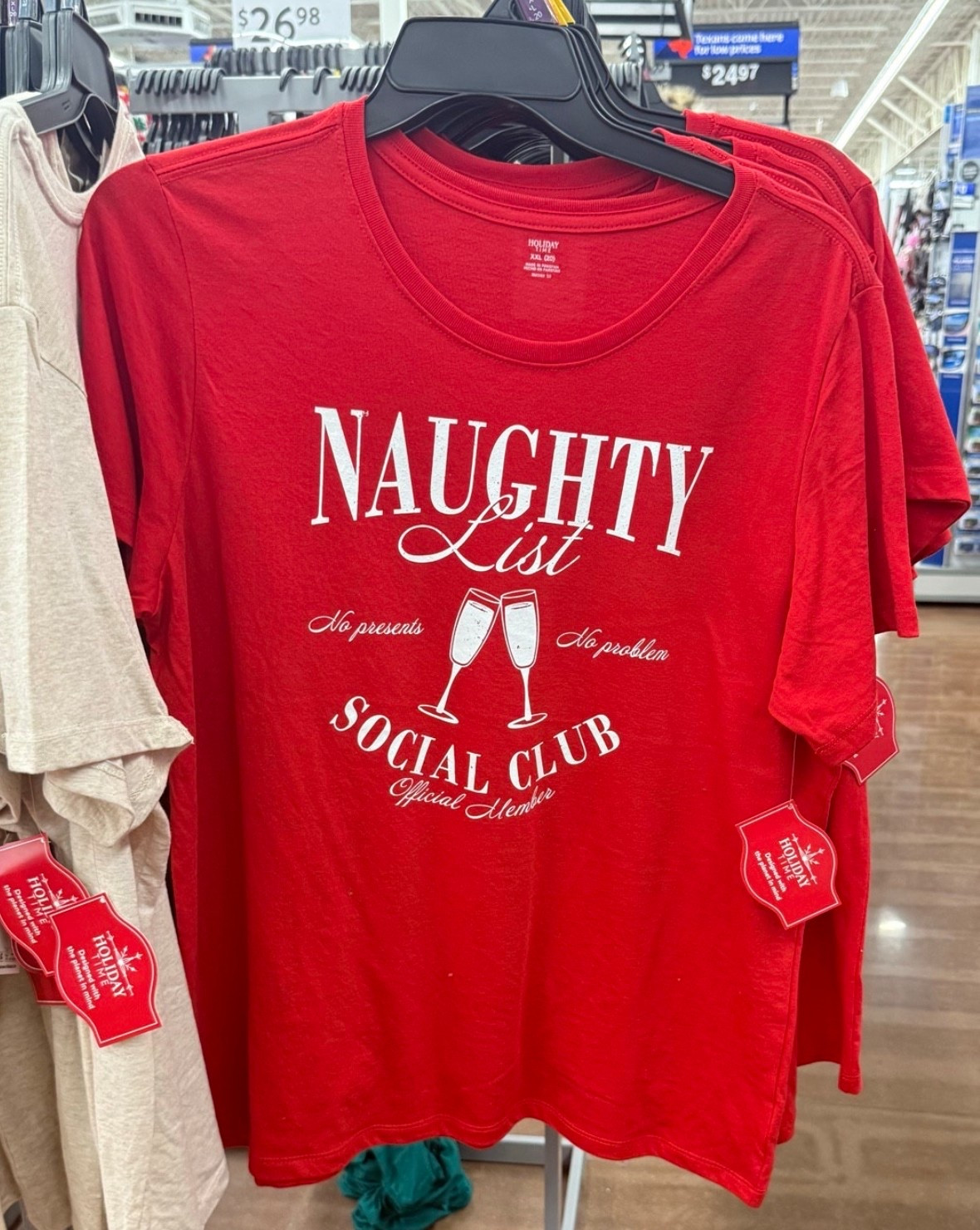 "Naughty List Social Club” Red Christmas Graphic Tee (S–XXXL)

This red Christmas tee is playful and perfect for holiday parties, ugly Christmas sweater alternatives, and festive casual outfits.

#LTKPlusSize #LTKMidsize #LTKHoliday