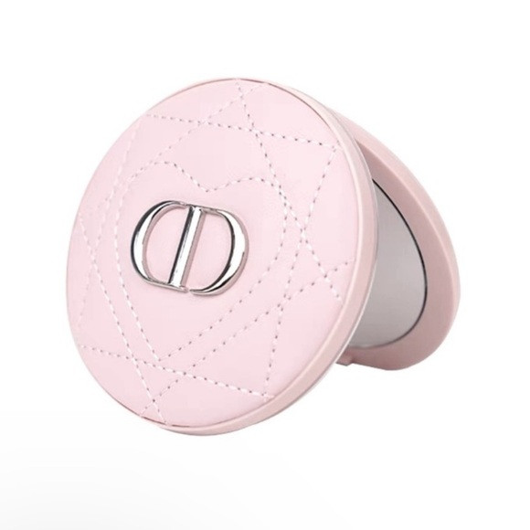NEW DIOR Beauty Canage Leathet Compact Mirror in Pink with Dust bag | Poshmark