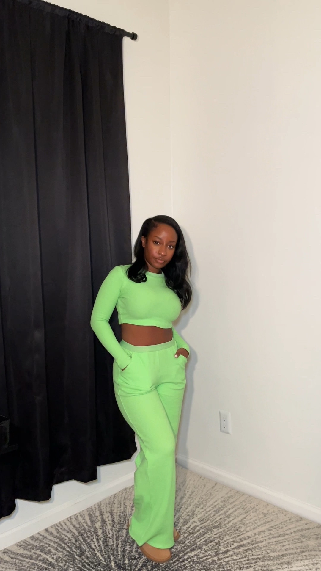 Set from FashionNova - All around town thermal pant set XS 
Purse is from Aldo (no longer available) 


#LTKunder50