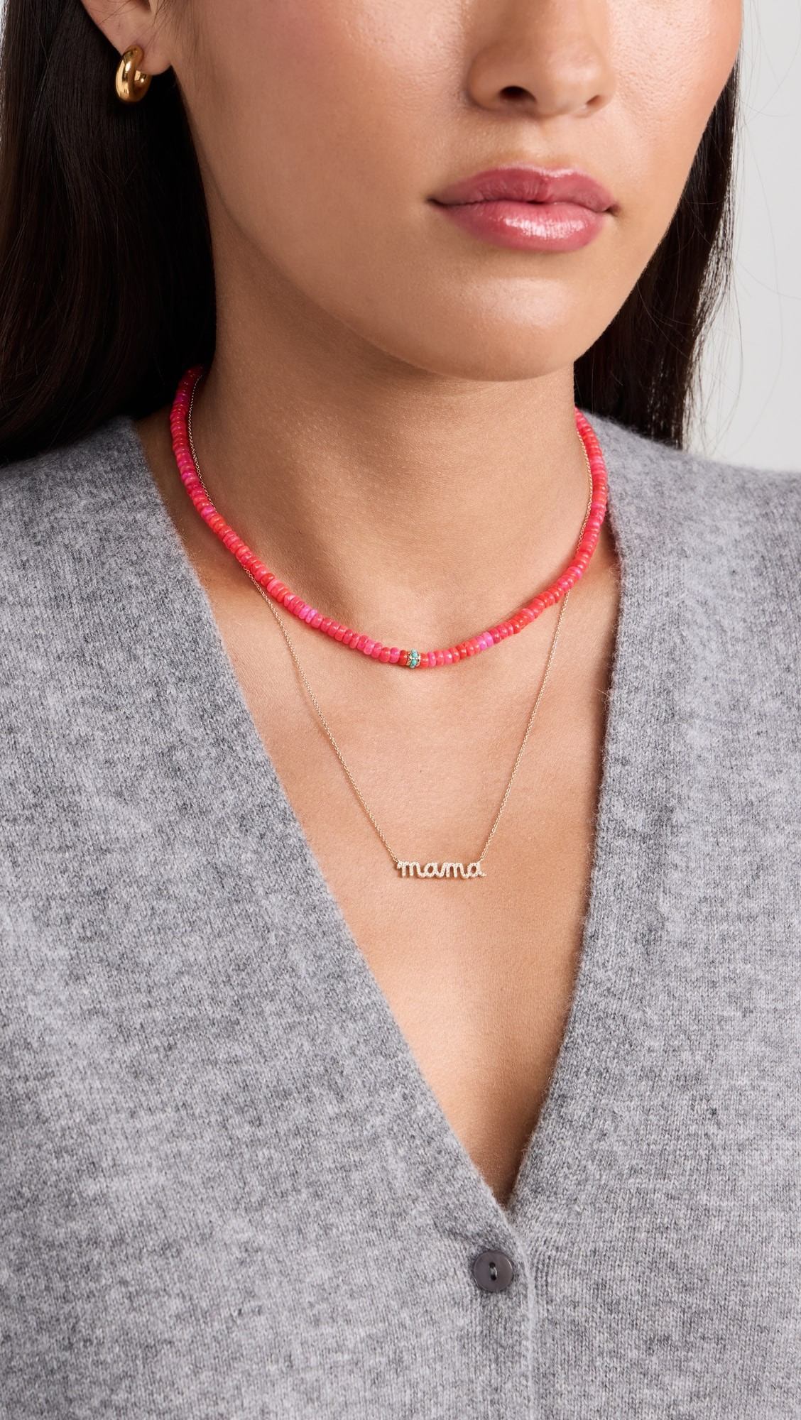 14k Mama Script Necklace | Shopbop