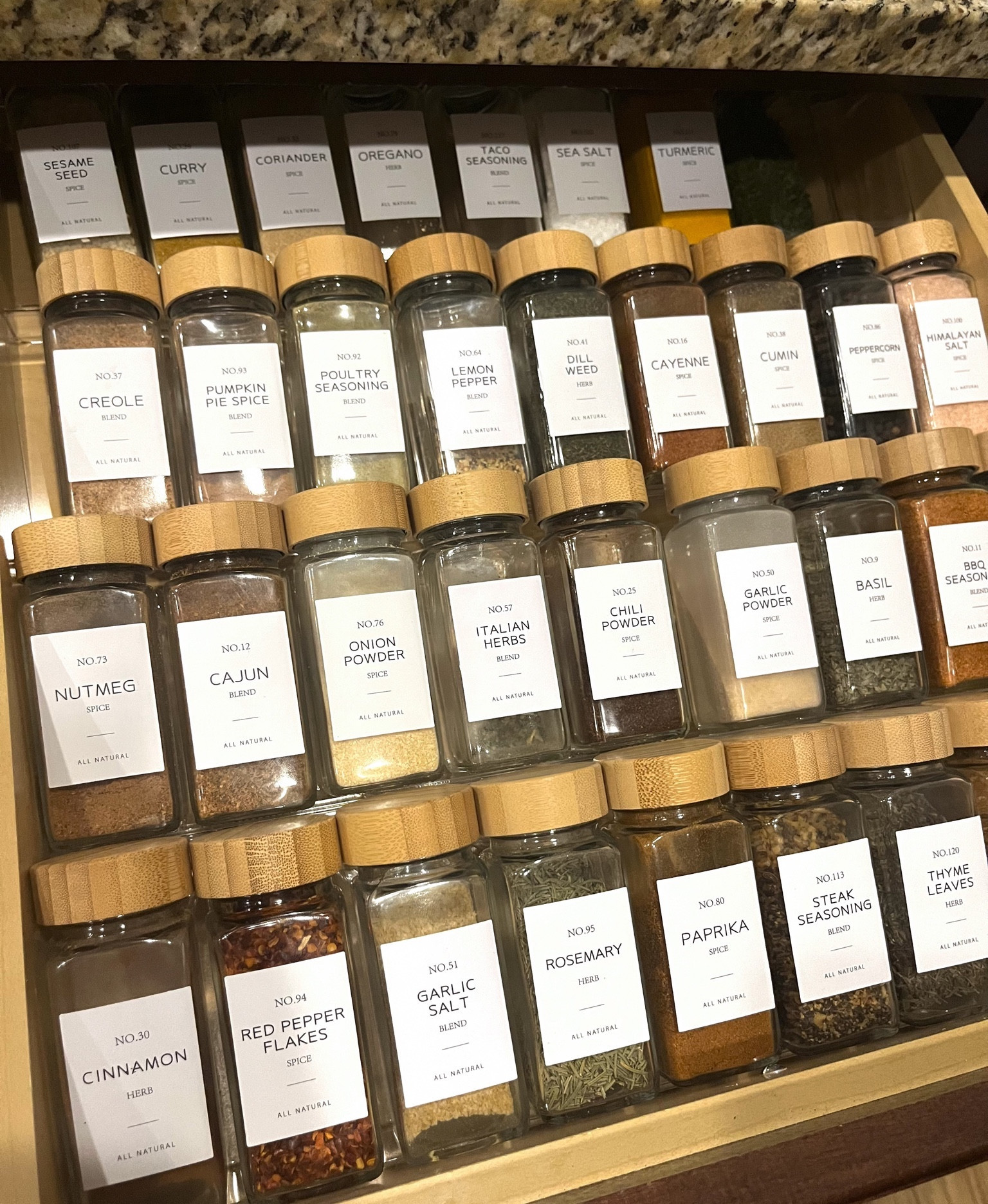 Spice drawer organization from Amazon

Kitchen organization, spice jars, spice cabinet organization, kitchen gadgets, kitchen must haves, kitchen finds, label jars, Amazon favorites, Amazon kitchen finds

#LTKfindsunder50 #LTKSpringSale #LTKhome