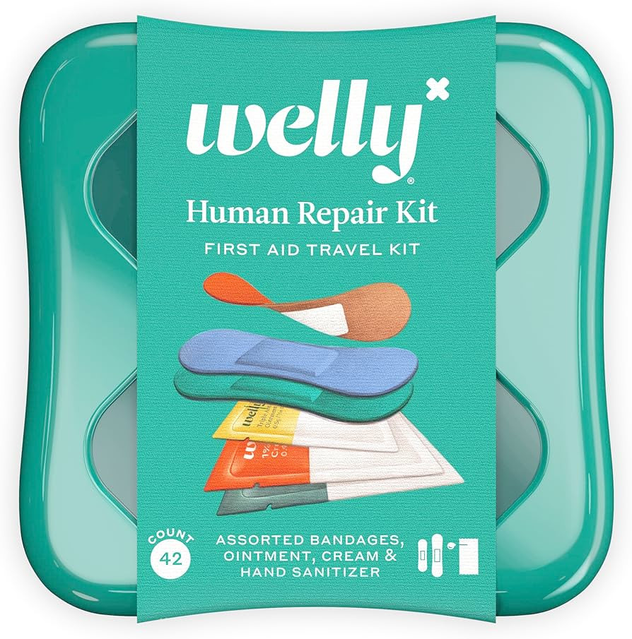 Welly Human Repair Kit - Bravery Badges in Flexible Fabric, Singe Use Ointments Triple Antibiotic... | Amazon (US)