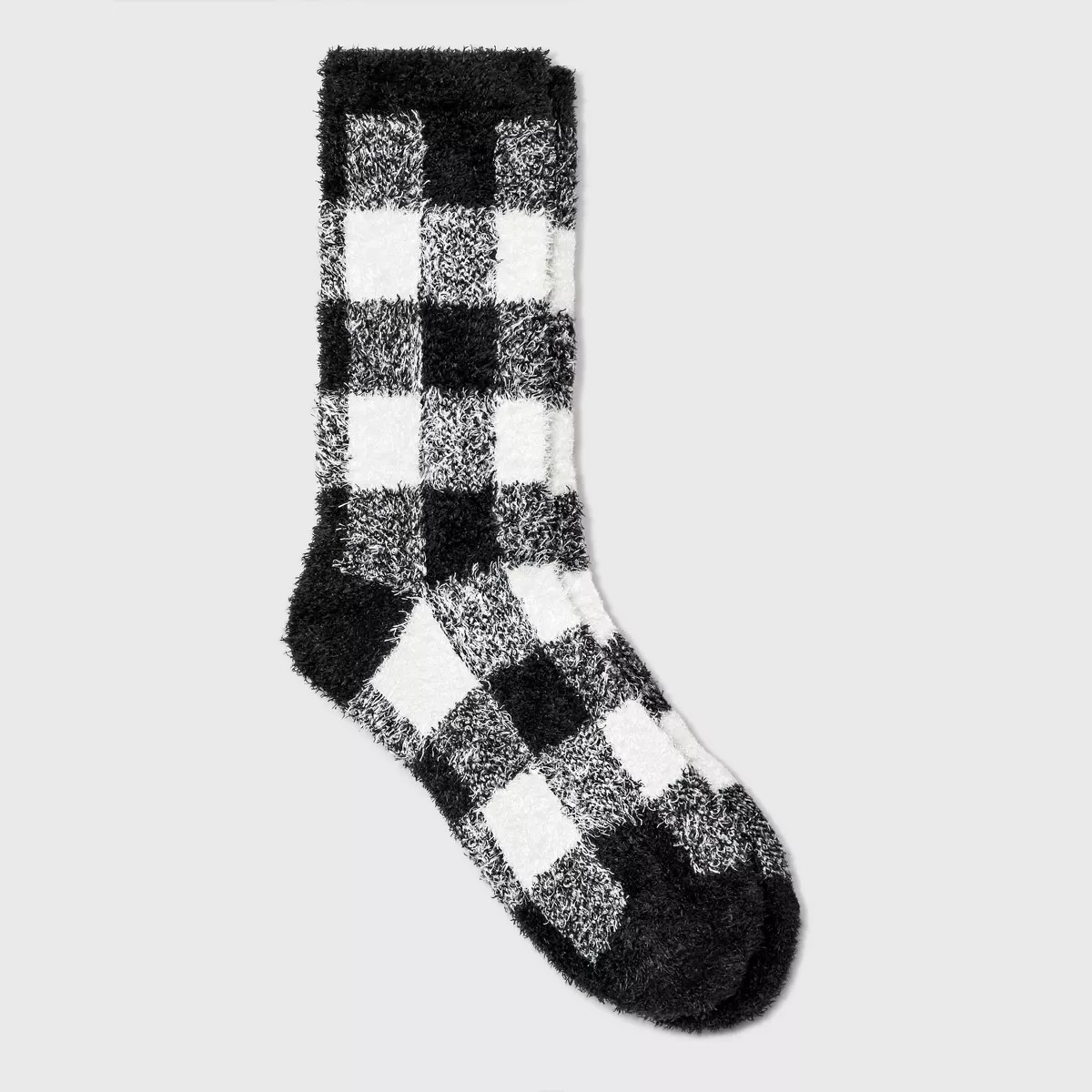 Women's Buffalo Plaid Cozy Crew Socks - A New Day™ 4-10 | Target