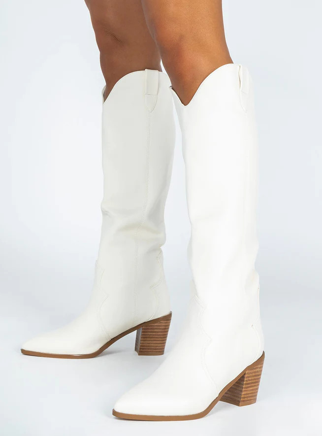 Billini Novena Boot Off White | Princess Polly US
