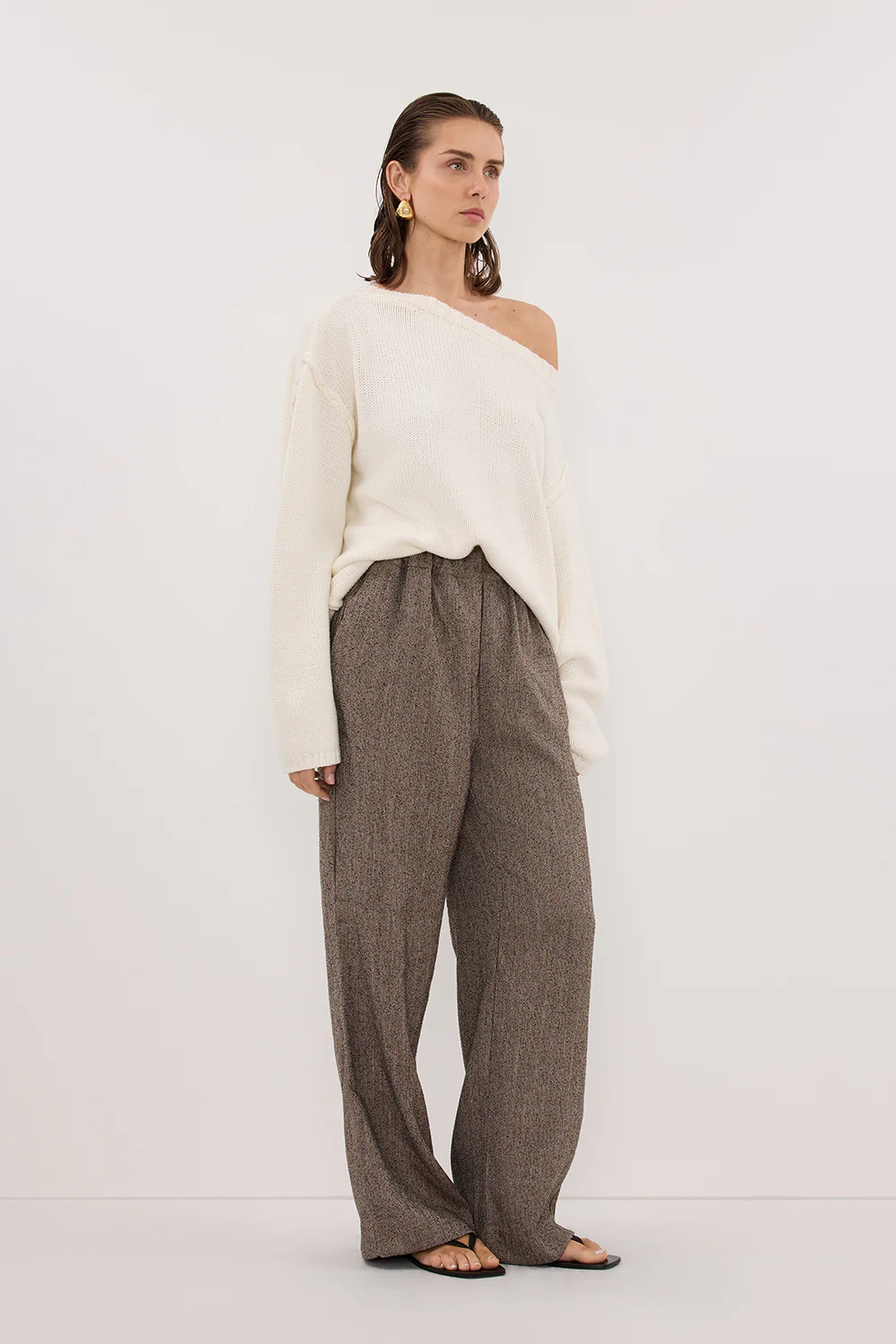 FRANKIE CHOC TWEED PANT | DISSH