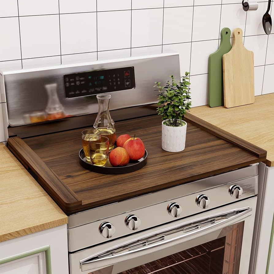 Noodle Board Stove Cover Wood (Ready to Use), Stove Top Covers for Electric Stove, Gas Stove, Woo... | Amazon (US)