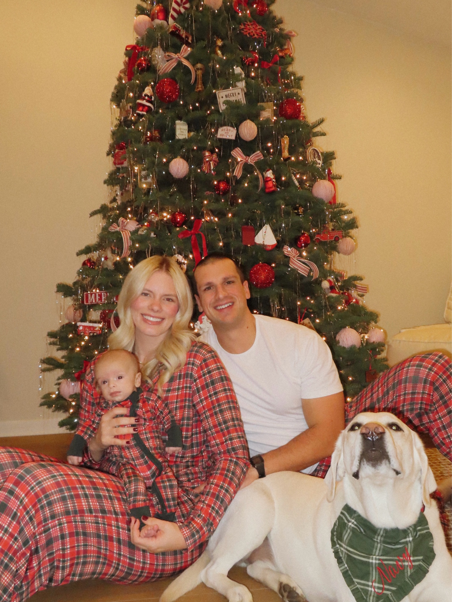 Our first matching pj pic 🥹 these all run TTS! 

#holidaypajamas #christmaspajamas #merrychristmas #matchingpajamas #familypajamas 

#LTKSeasonal #LTKFindsUnder100 #LTKHoliday
