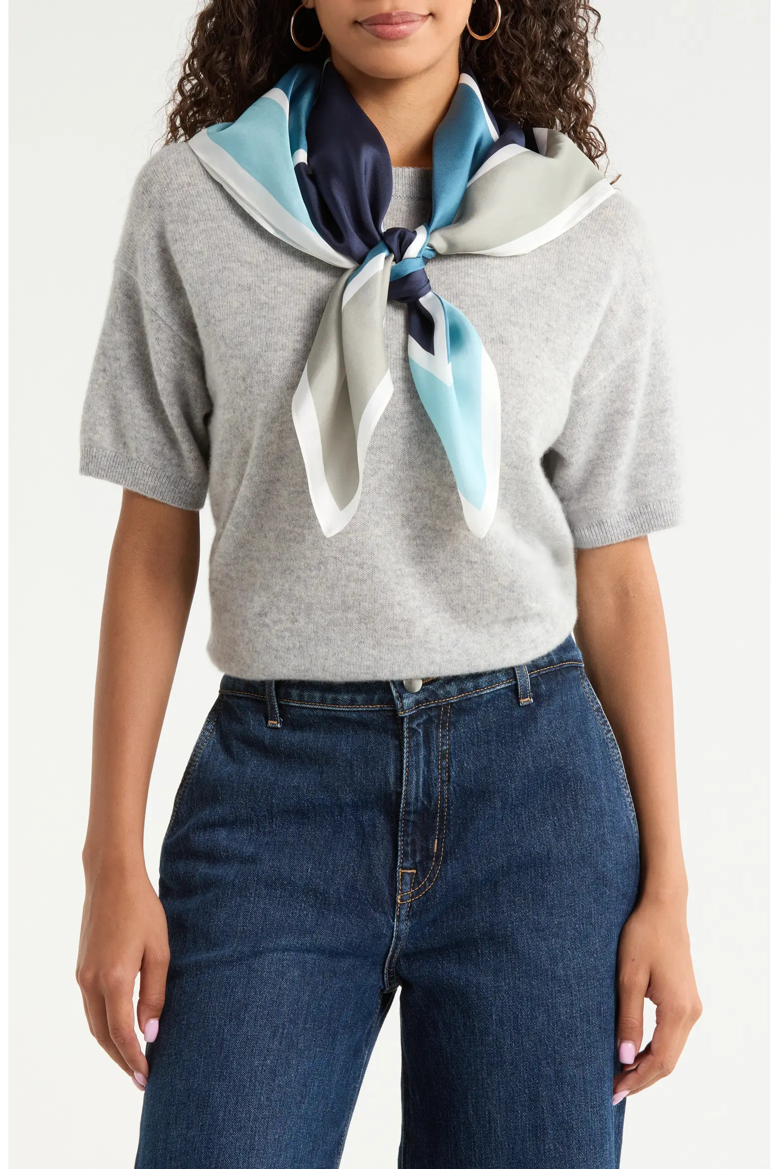 Printed Square Silk Scarf (Women) | Nordstrom | Nordstrom