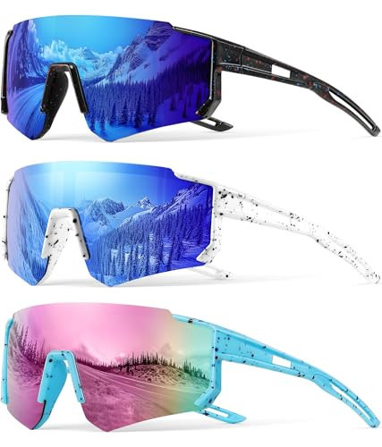 Bziia 3PACK Kids Sunglasses Youth Baseball Sunglasses for Boys Girls Age 4-12,Softball Sports Cycling Goggles UV Protection | Amazon (US)