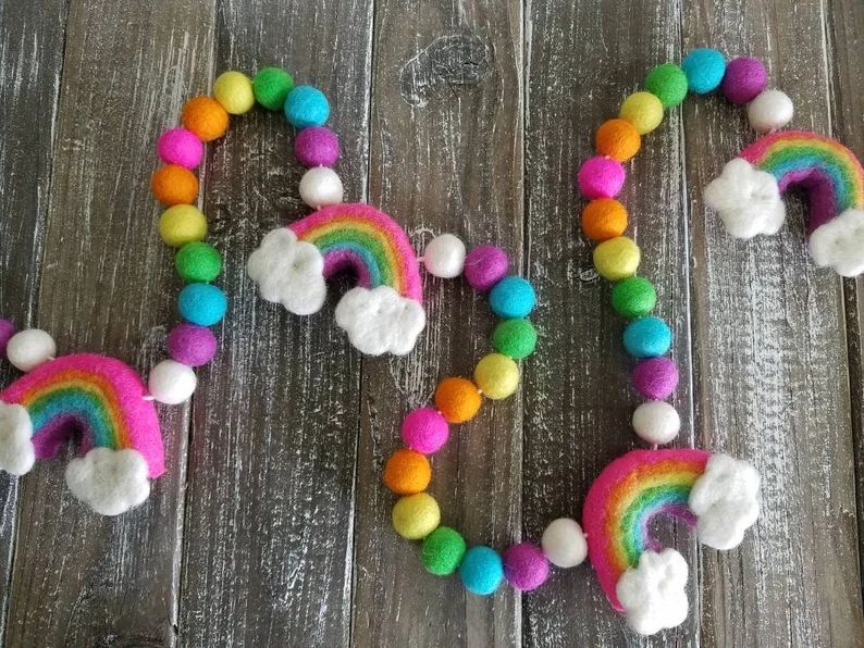 Rainbow Garland. Rainbow Baby. Rainbow Birthday. Rainbow | Etsy | Etsy (US)