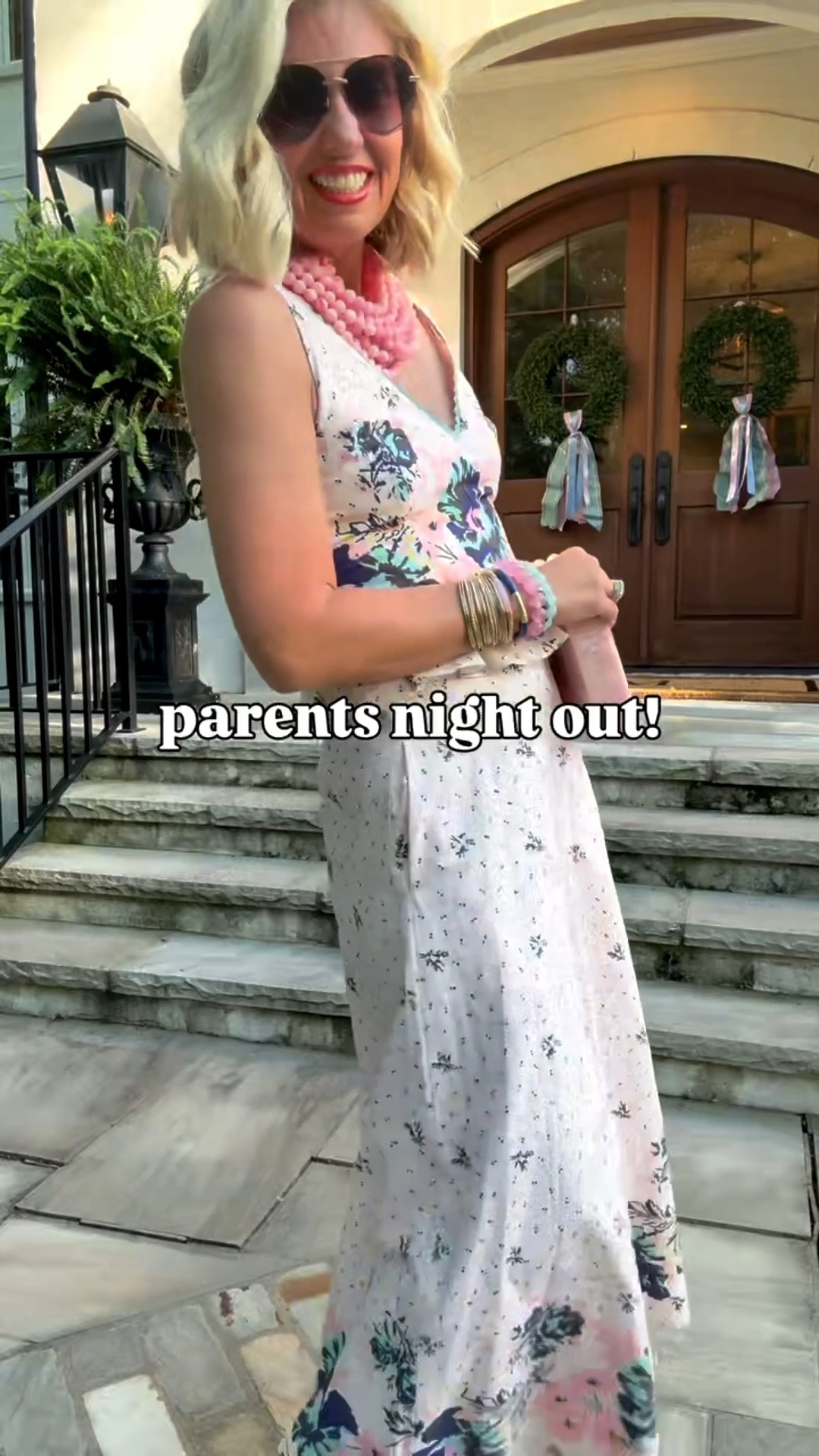 Parents Night Out!! Quick outfit change and I’m off to a party in this stunning dress! 
Dress - xs
Heels - 8 (40% off!!)
Codes: 
Larroude - RAFFIA40
Cleobella - mixandmatch15
Allie + Bess - Catherine20

#LTKgrwm #LTKootd #LTKmomlife