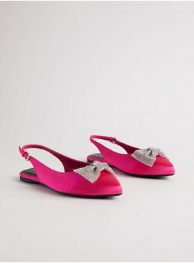 Embellished Bow Pointed Toe Slingback (WW) | Torrid (US & Canada)