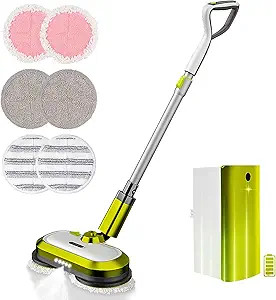 Cordless Electric Mop, Electric Spin Mop with LED Headlight and Water Spray, Up to 60 mins Powerf... | Amazon (US)