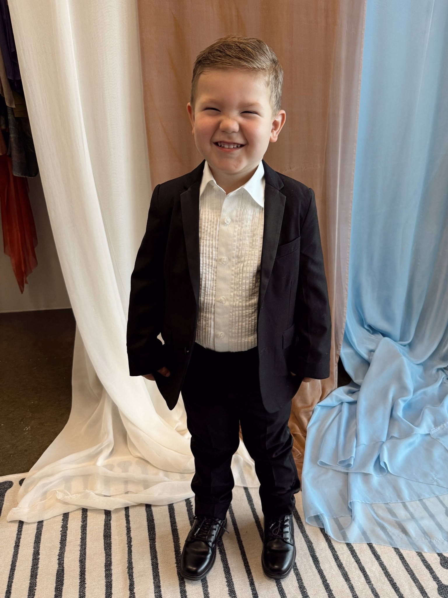 CUTEST little boy tux if you have any upcoming events! Our boy has gotten so much use out of this🖤

#LTKBaby #LTKmomlife #LTKKids