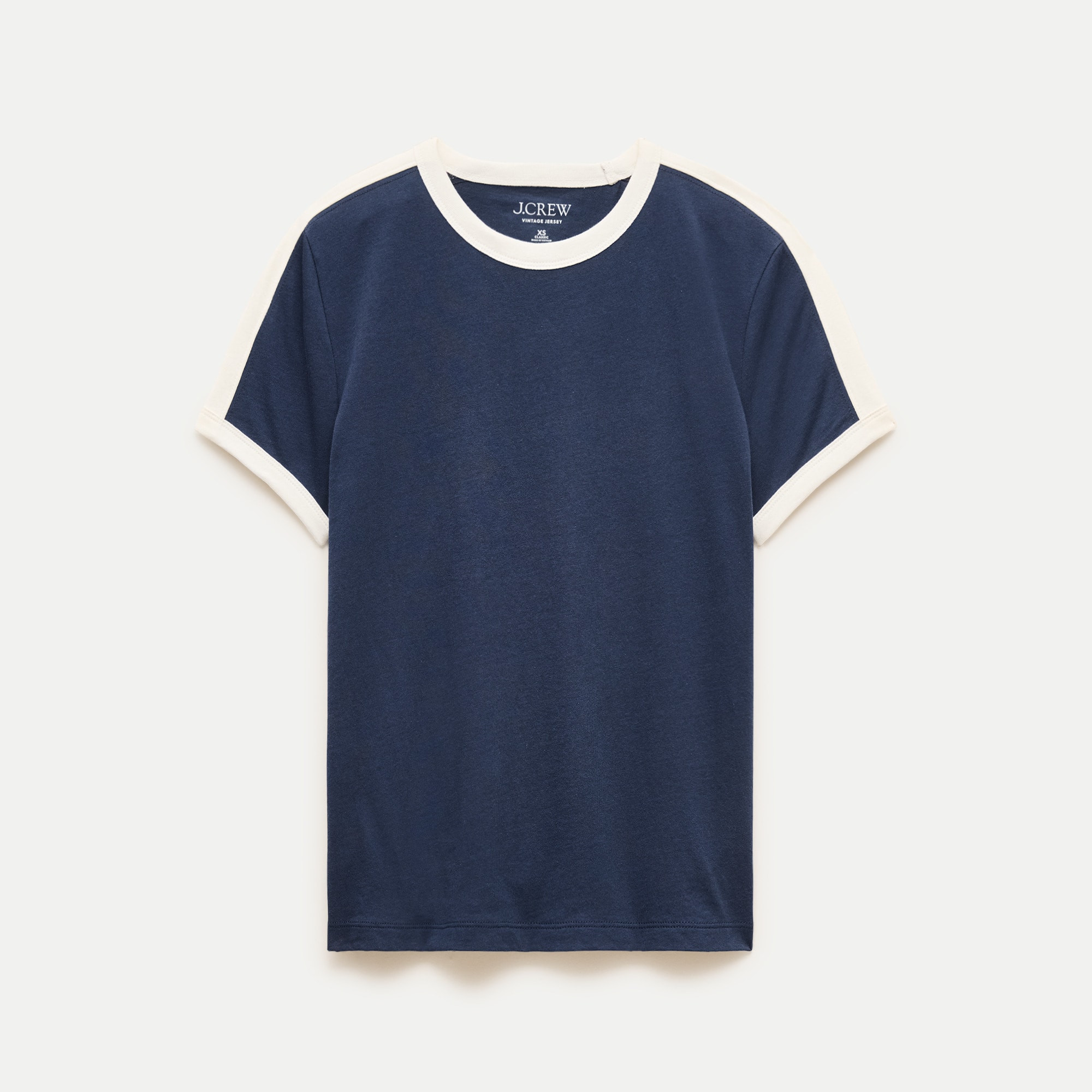 Vintage jersey relaxed contrast T-shirt | J. Crew US