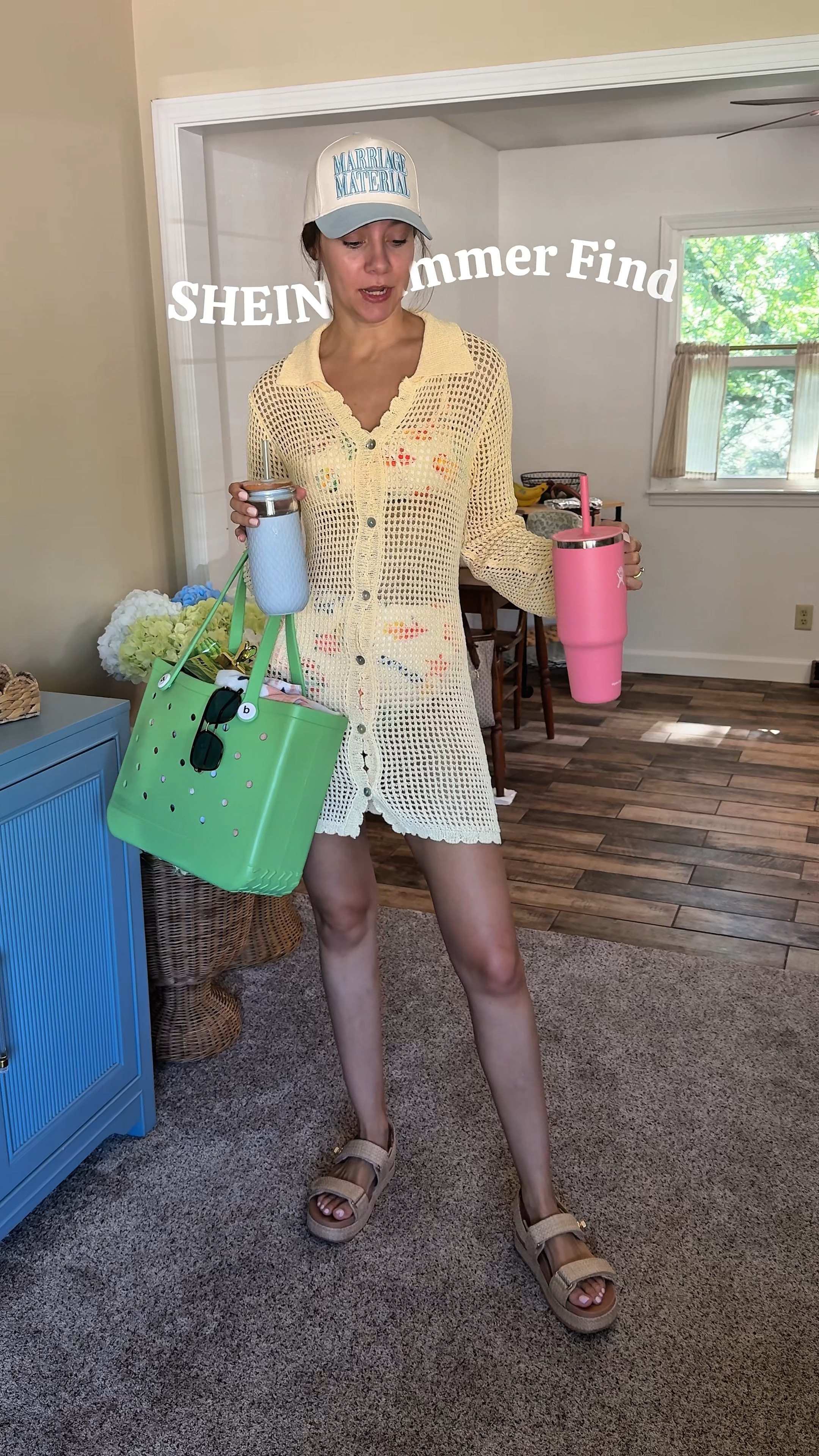 My go to cover up for this summer☀️💛🌻 SHEIN finds, swimsuit coverup, summer find, vacation outfits, pool day must have, summer must have. 

#LTKswim #LTKSeasonal #LTKfindsunder50