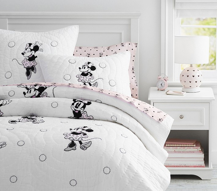 Disney Minnie Mouse Quilt & Shams | Pottery Barn Kids