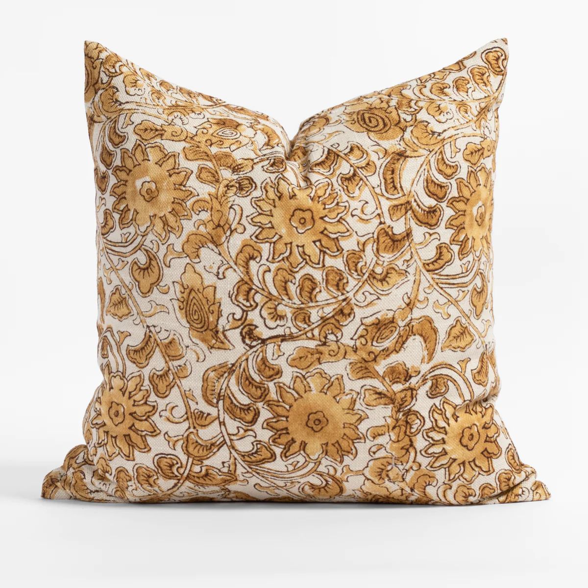 Inez 20x20 Pillow, Gold | Tonic Living