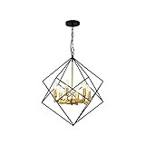 Lamerge Mid Century Light Fixture , 6-Light Pendant Lighting,Adjustable Height Vintage Chandelier,Se | Amazon (US)