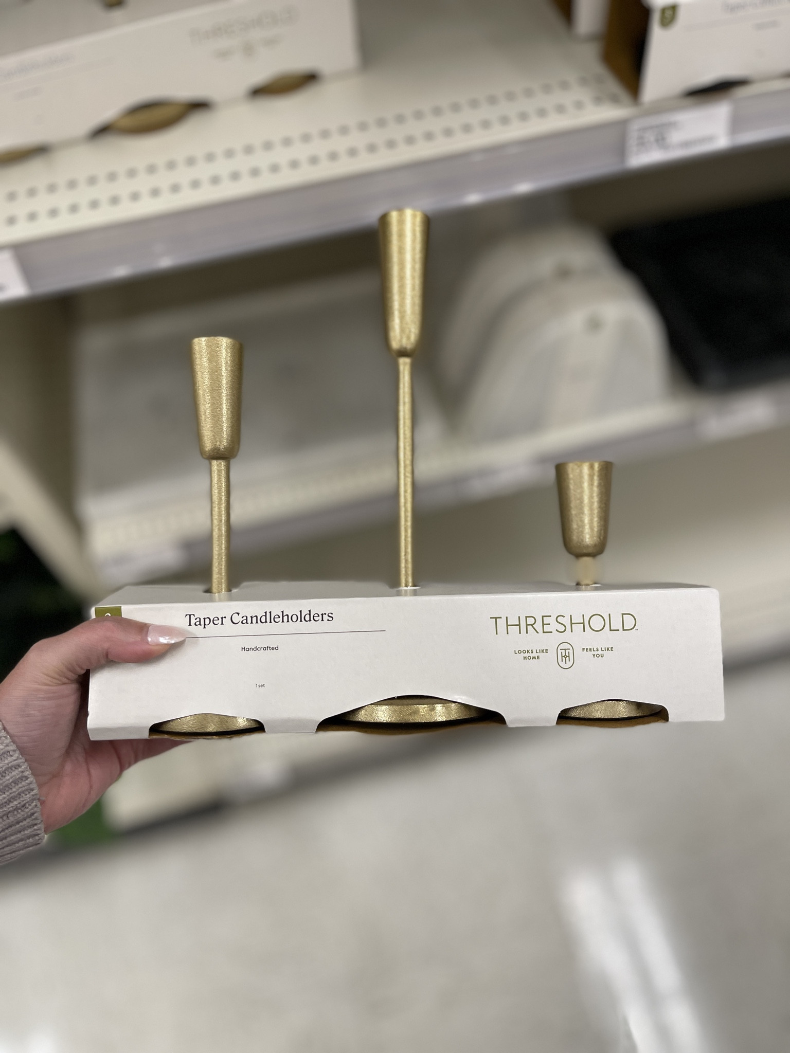 Add flameless taper candles for instant coziness! 

affordable brass candlesticks, gold candlesticks, taper candlesticks 

 #LTKHoliday #LTKHome #LTKSaleAlert