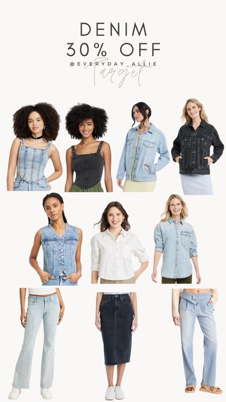 Target circle week. Denim 30% off TODAY ONLY!!!

Jean skirt, denim skirt, jean jacket, denim jacket, target clothes, target women’s, fashion, style, Jean vest, denim vest, denim shirtt

#LTKmidsize #LTKxTarget #LTKstyletip