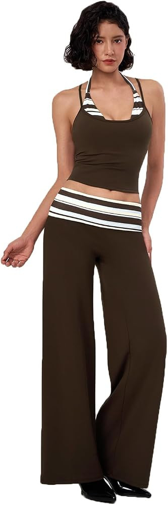 TimeOFF 2 Piece Workout Sets for Women Yoga Gym Pilates Outfits | Amazon (US)
