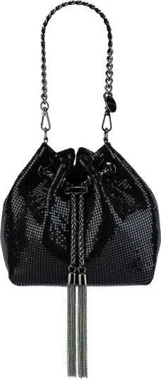 Olga Berg Sylvia Mesh Drawstring Top Handle Bag | Nordstrom | Nordstrom