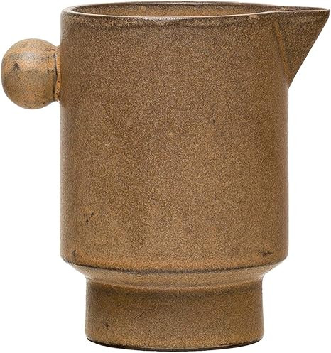 Creative Co-Op, Putty Stoneware Pitcher, 16 oz | Amazon (US)