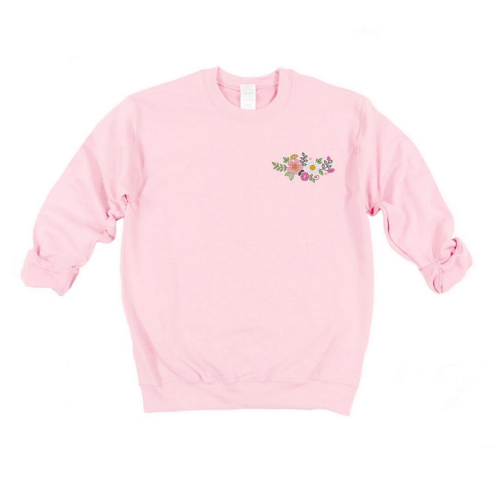 Simply Sage Market Embroidered Flower Cluster Sweatshirt | Kohl's