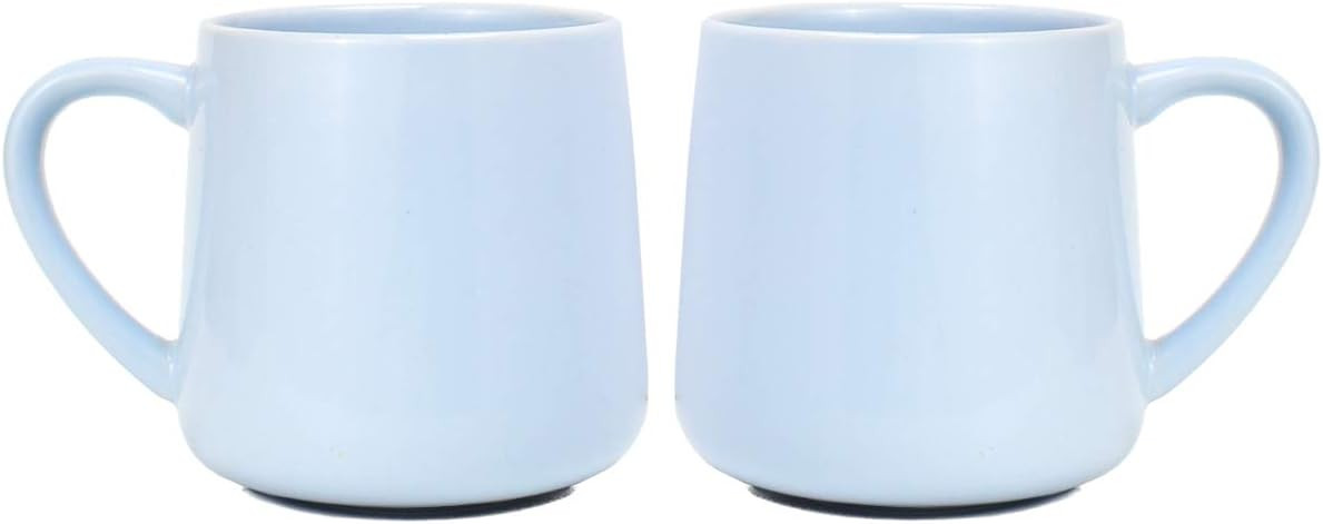 Bosmarlin Glossy Ceramic Coffee Mugs of 2, Tea Cup for Office and Home, 18 oz, Suitable for Dishw... | Amazon (US)