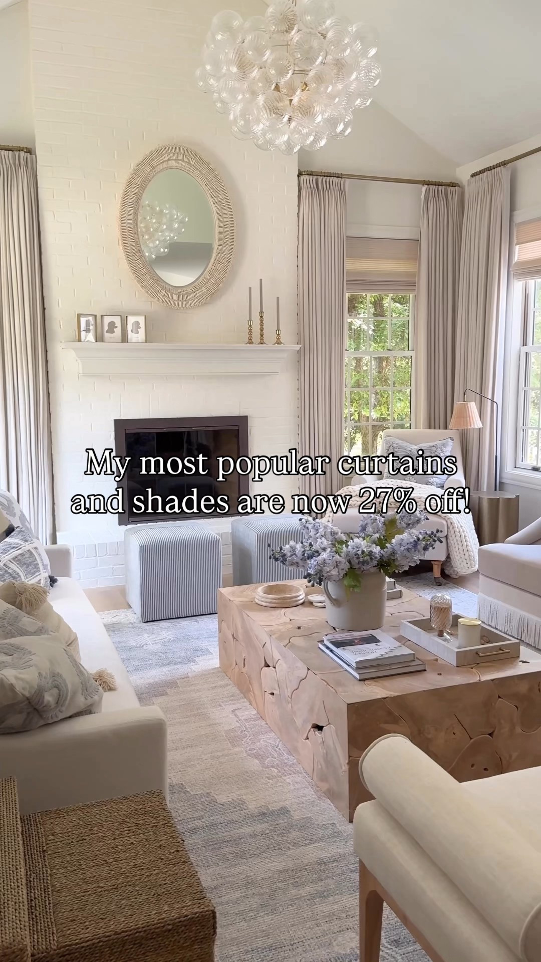 Right now you can get my @twopagescurtains shades and curtains for 27% off! This is the biggest discount the brand offers and is an amazing time to give your windows a huge upgrade! 

#LTKStyleTip #LTKSaleAlert #LTKHome