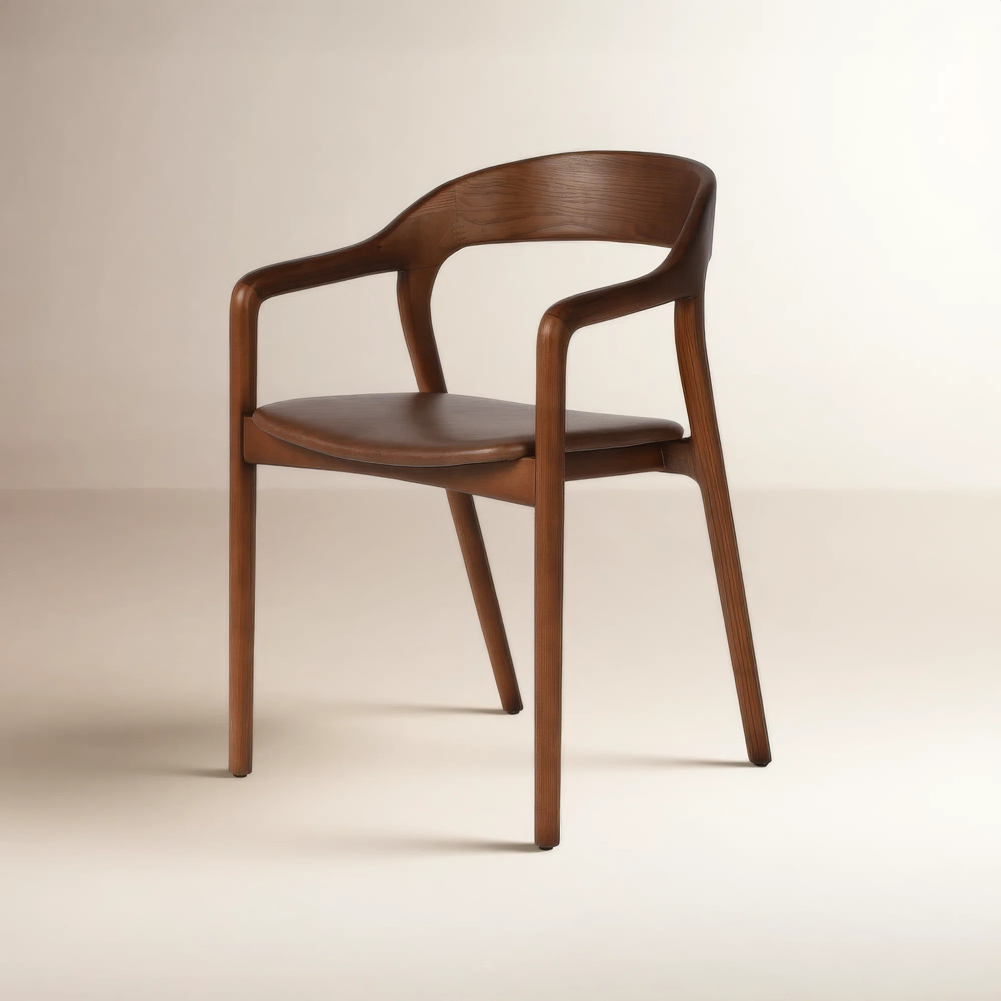 Kayla Leather Dining Armchair | AllModern