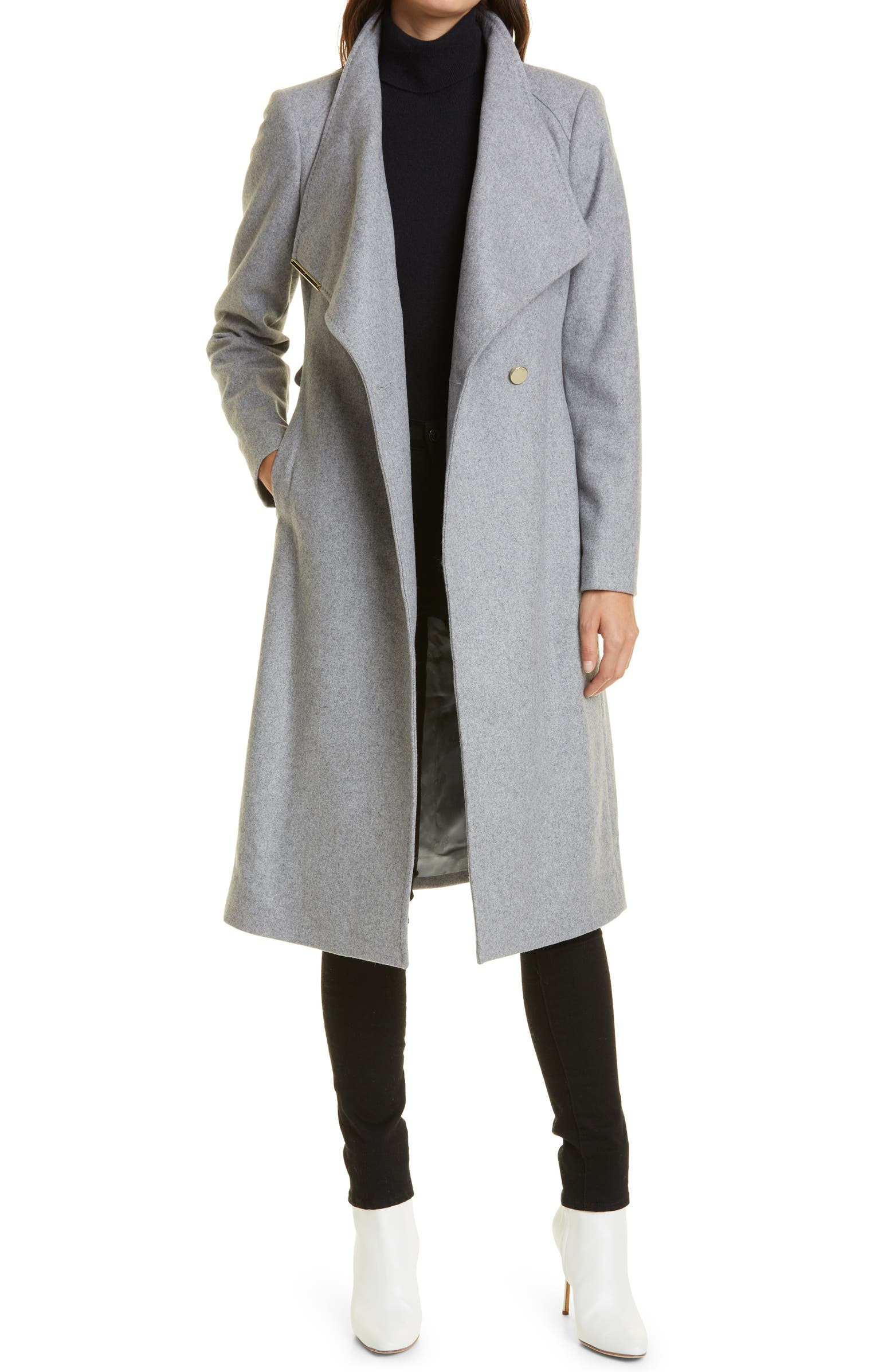 Rose Wool Blend Wrap Coat | Nordstrom | Nordstrom