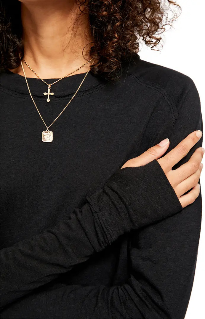 We the Free Arden Extra Long Cotton Top | Nordstrom