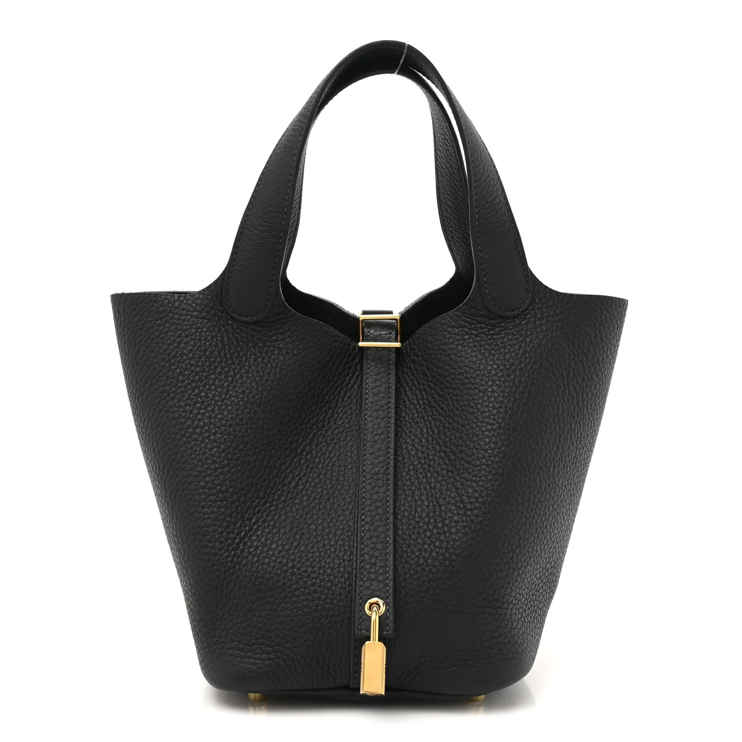 Hermes Taurillon Clemence Picotin Lock 18 PM Black 1749297 | FASHIONPHILE (US)