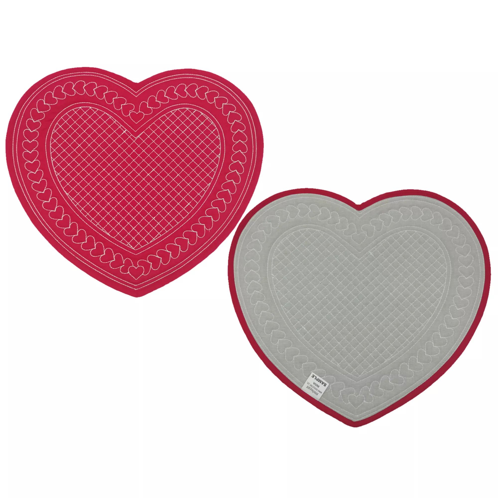 Celebrate Valentine's Day Together Quilted Hearts Placemat | Kohl's