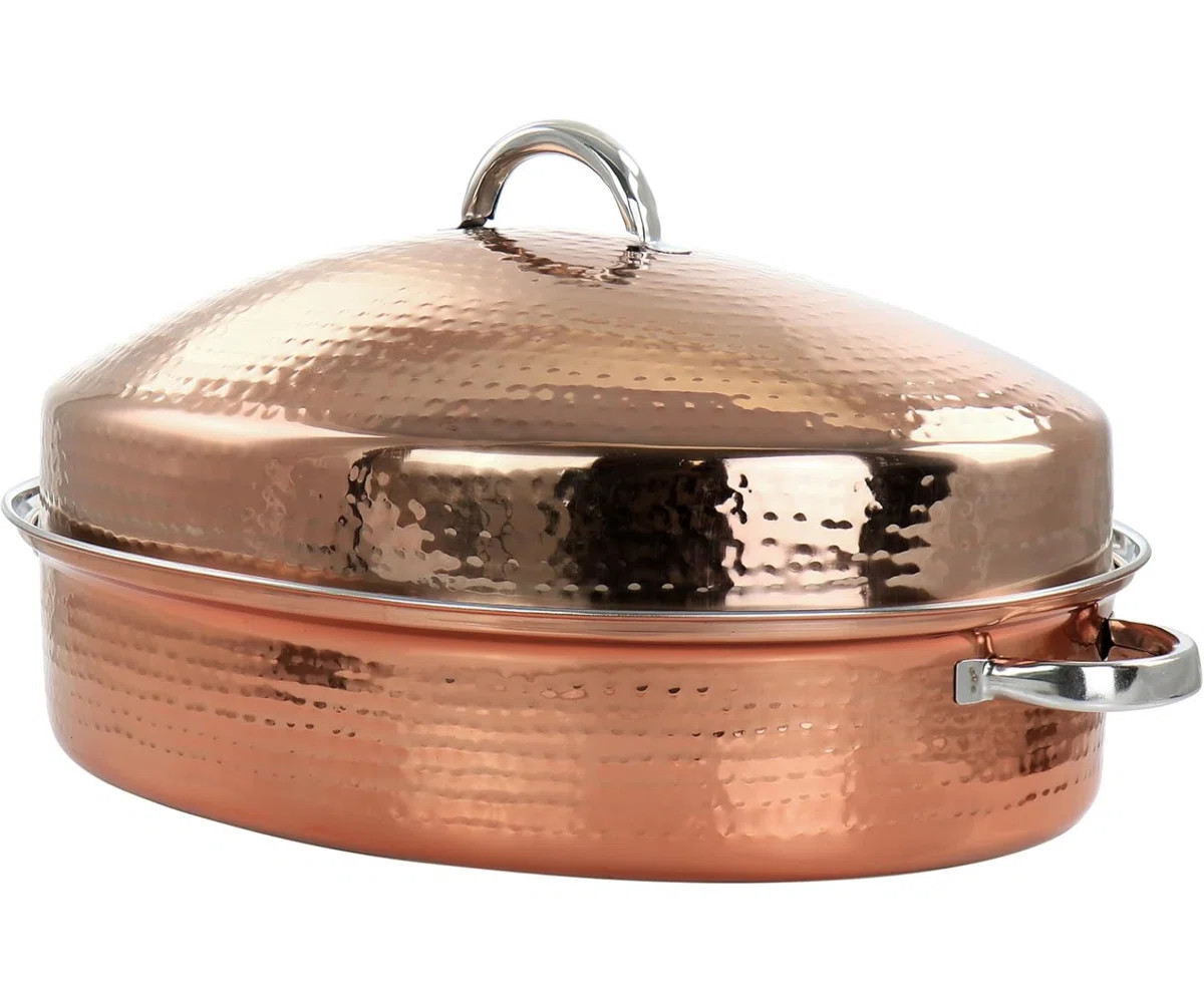 Gibson Home 3.75 in. Stainless Steel Roasting Pan | Wayfair North America