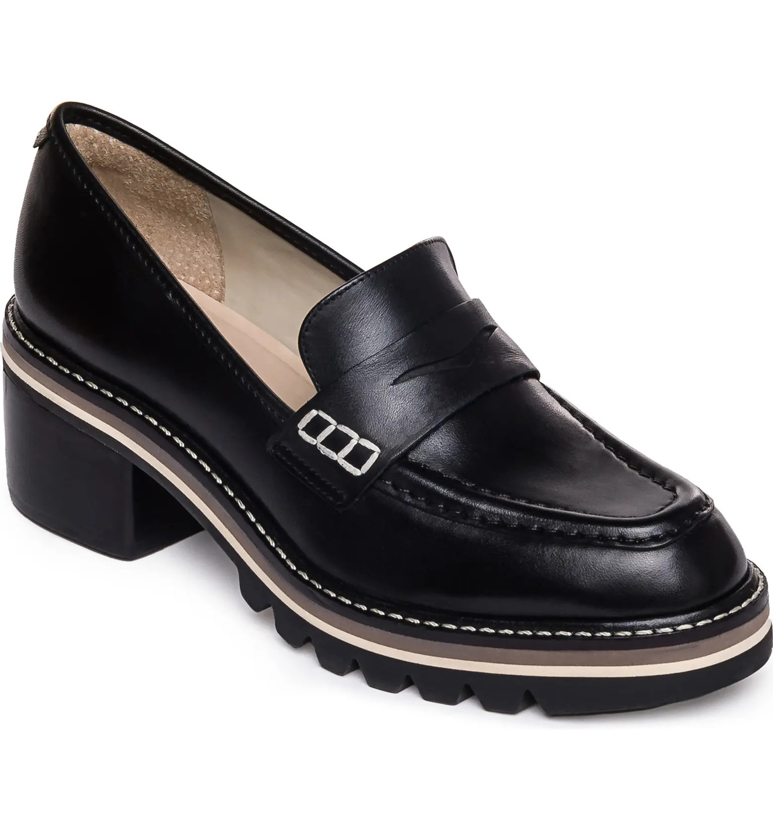 Bernardo Selma Leather Loafer Pump | Nordstrom