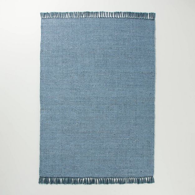 Solid Jute Area Rug Faded Blue - Hearth & Hand™ with Magnolia | Target