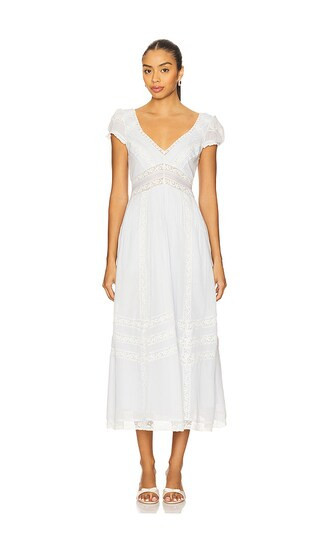 LoveShackFancy Suvi Dress in White. - size L | Revolve Clothing (Global)