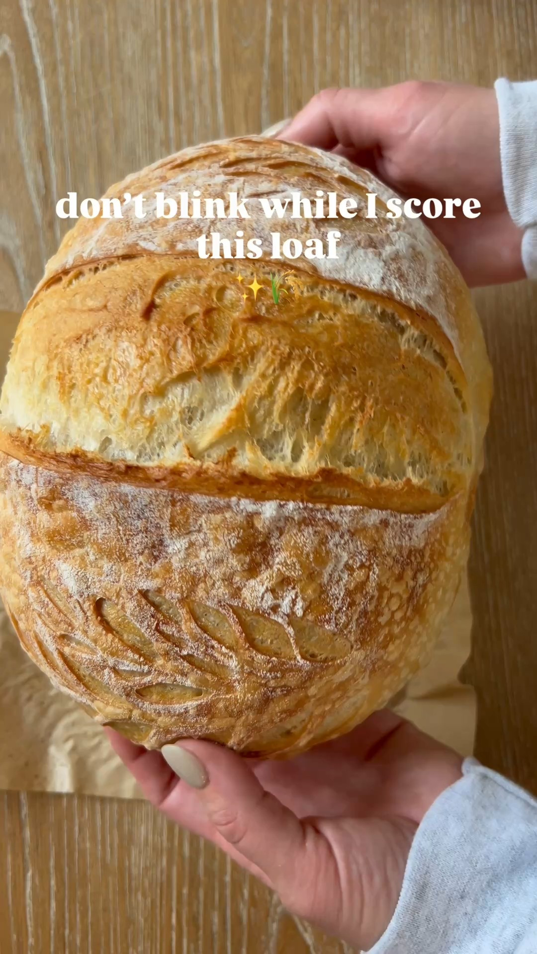 my favorite part of baking day ✨
don’t blink. wait till the end to hear the crunch 
Sourdough bread era. 

#LTKfoodie #LTKdayinmylife #LTKHome