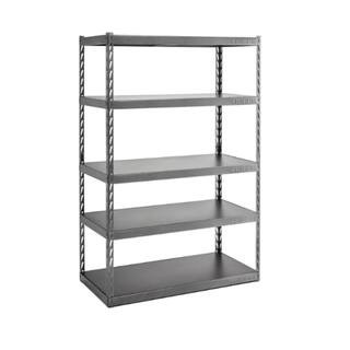 5-Tier Steel Garage Storage Shelving Unit with EZ Connect (48 in. W x 72 in. H x 24 in. D) | The Home Depot