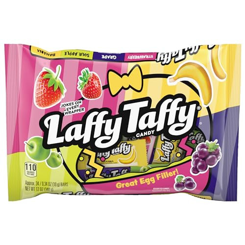 Laffy Taffy Candy Assorted Mini Bars, Springtime Easter Candy, 12 oz (Individually Wrapped) | Amazon (US)