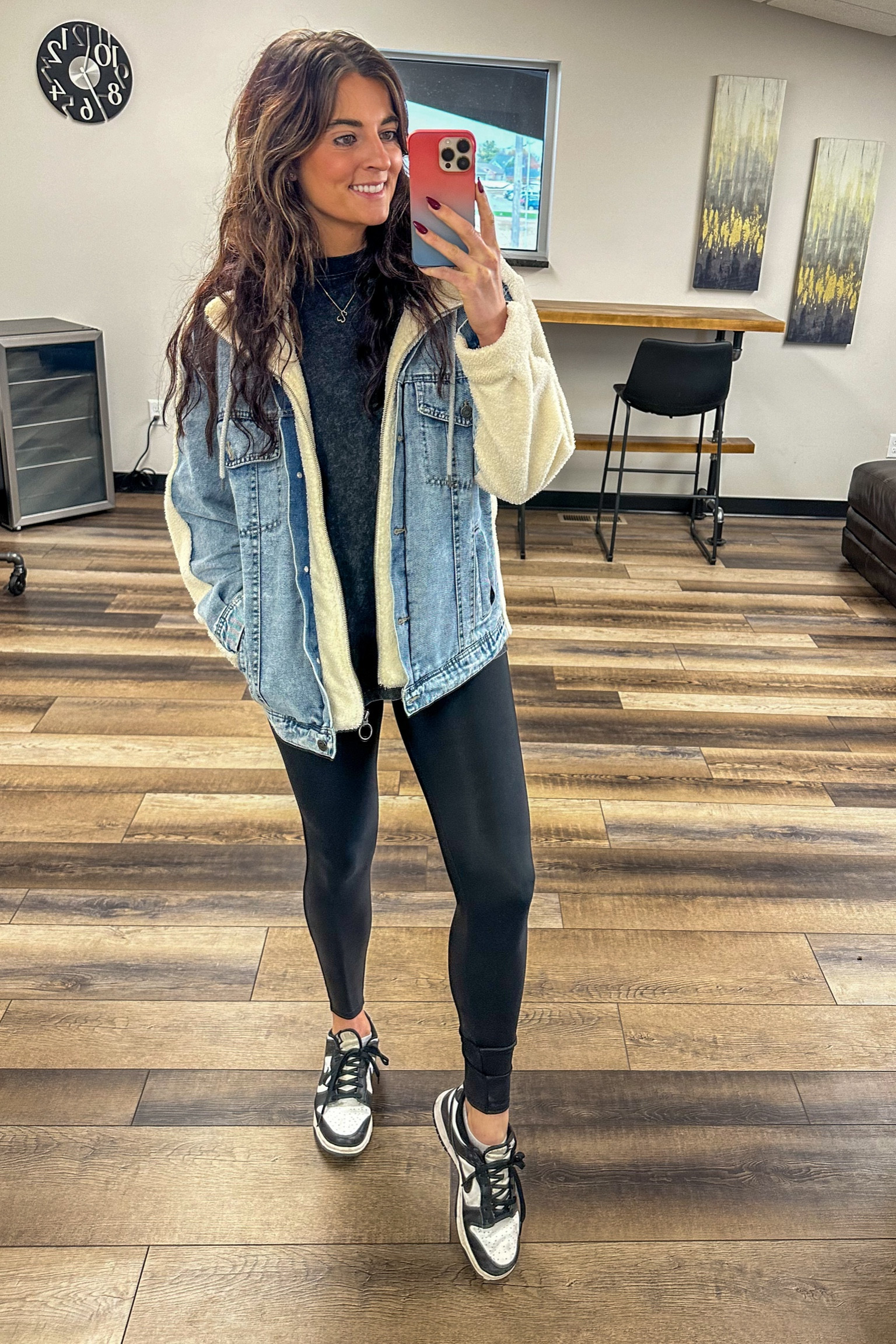 Comfies only for a Friday travel day.

#spanx #leggings #jacket #denimjacket #nikes #amazonfashion #fallfit #falloutfit 

#LTKShoeCrush #LTKSeasonal #LTKStyleTip