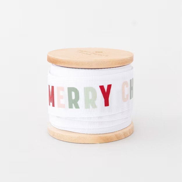 1" Merry Christmas Colorful Multicolor Fabric Ribbon 15ft - Sugar Paper™ + Target | Target