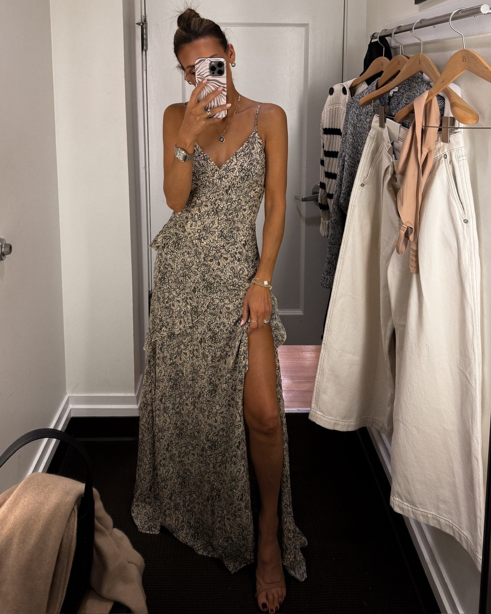 Your next fall wedding guest look 🤎 I’m in LOVE with this dress and adore the scarf detailing. The ruffles are also flirty and fun — all around such a special piece. 

#LTKStyleTip #LTKSeasonal