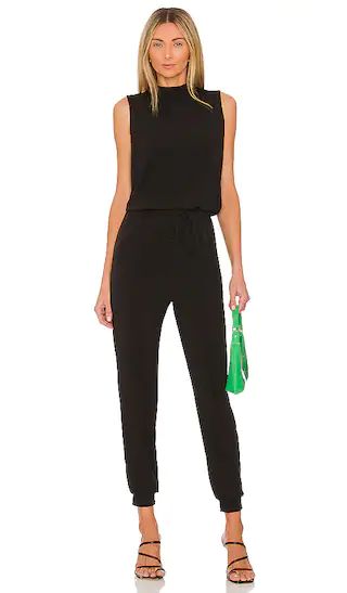 Sleeveless Turtleneck Jumpsuit in Black | Revolve Clothing (Global)