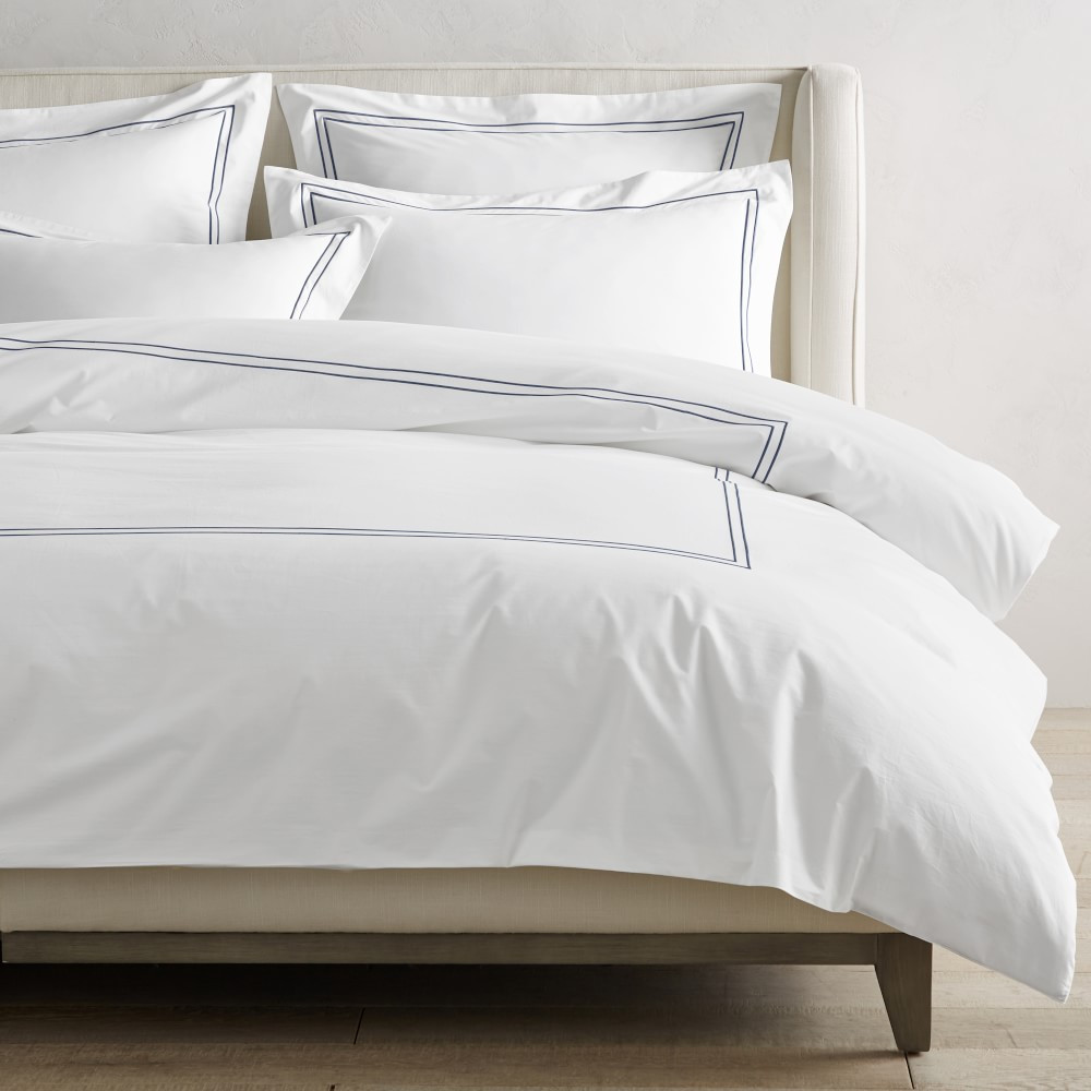 Chambers® Italian Hotel Embroidered Duvet Cover & Shams | Williams-Sonoma